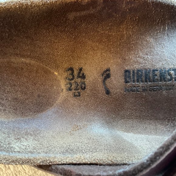 Birkenstock Youth sz.34/3.5 sandals made in german Gizeh Mocha thong flip flops - Picture 10 of 11